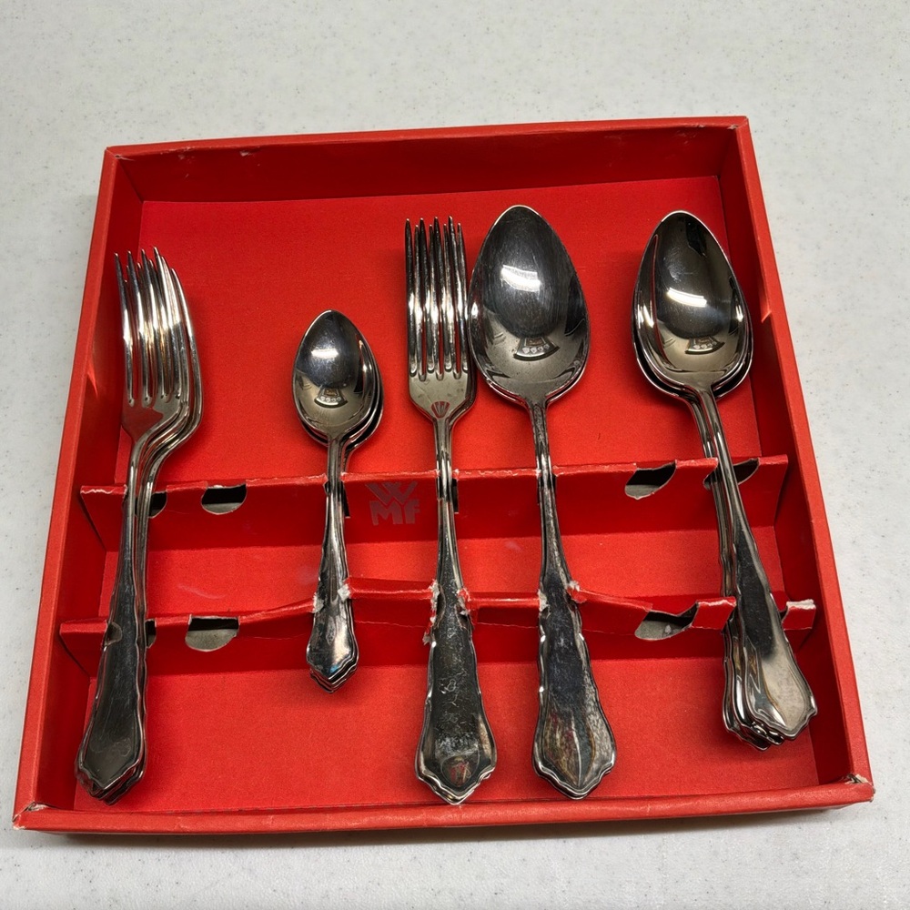Vintage Germany Patent Flatware 90-45 Stainless 16 pcs
